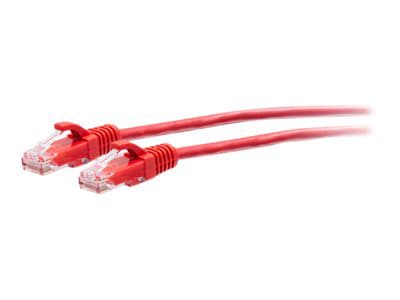 C2G 5ft Cat6a Snagless Unshielded (UTP) Slim Ethernet Cable - Cat6a Slim Network Patch Cable - PoE - Red