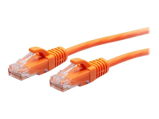 C2G 15ft Cat6a Snagless Unshielded (UTP) Slim Ethernet Cable - Cat6a Slim Network Patch Cable - PoE - Orange