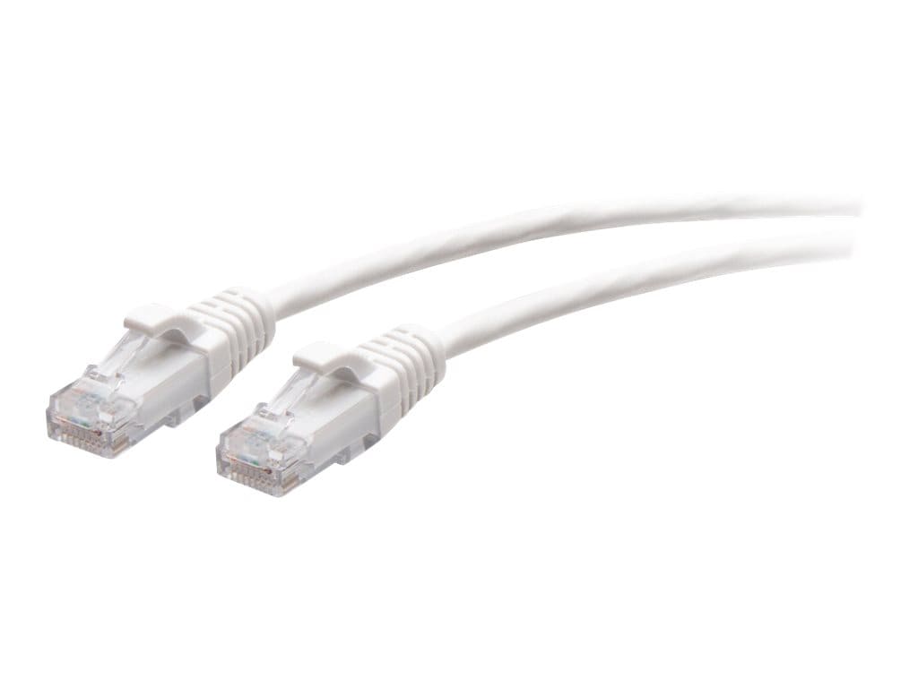 C2G 1ft (0.3m) Cat6a Snagless Unshielded (UTP) Slim Ethernet Network Patch Cable - White - patch cable - 1 ft - white