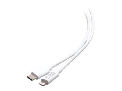 C2G 6ft USB C to Lightning Cable - MFi Certified iPhone Charging Cable - 20W, 480Mbps - White