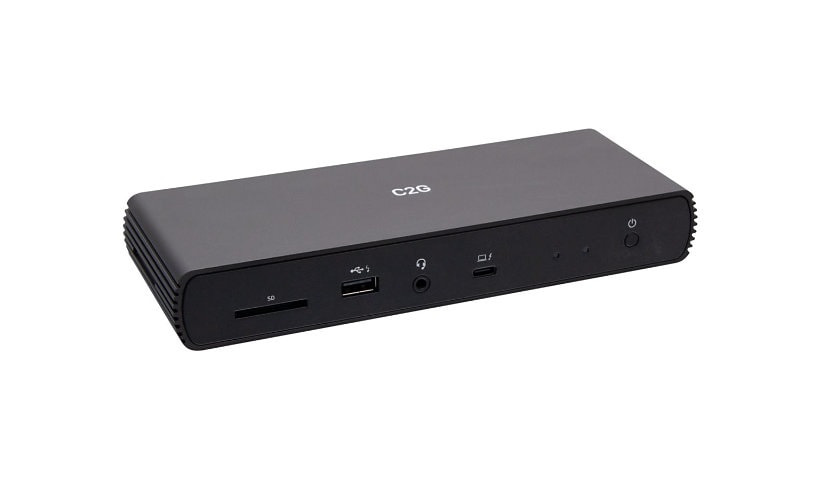 C2G Thunderbolt 4 Dock - Dual Monitor Docking Station with USB, Ethernet, SD Reader, and AUX - Power Delivery up to 90W