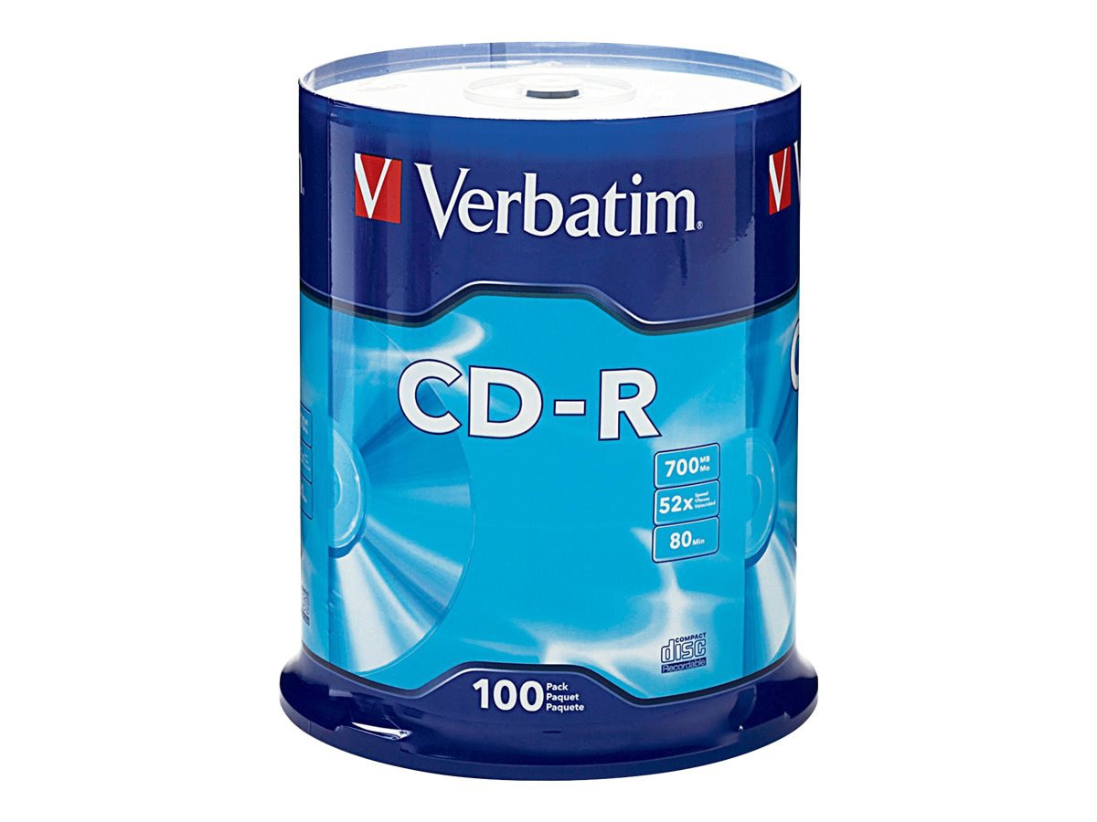 Verbatim - CD-R x 100 - 700 MB - storage media