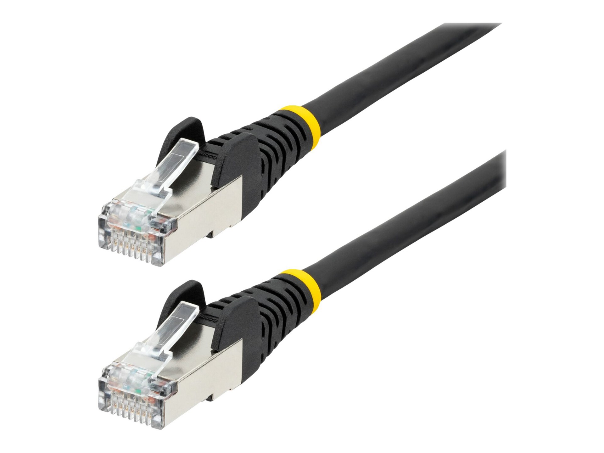StarTech.com 15ft CAT6a Ethernet Cable, Black Low Smoke Zero Halogen (LSZH)