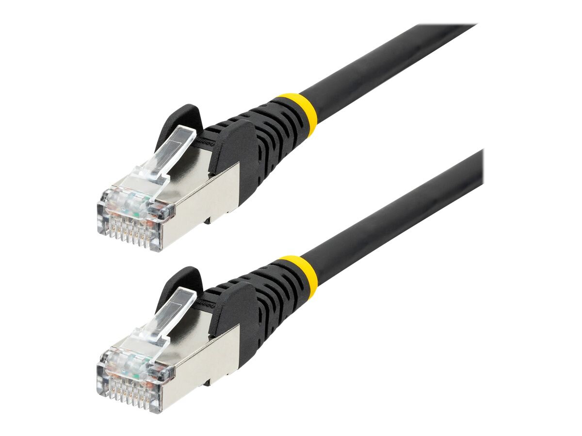 StarTech.com 20ft CAT6a Ethernet Cable, Black Low Smoke Zero Halogen (LSZH)