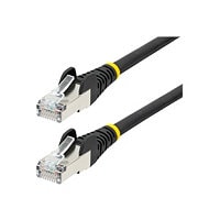 StarTech.com 20ft CAT6a Ethernet Cable, Black Low Smoke Zero Halogen (LSZH) 10 GbE 100W PoE S/FTP Snagless RJ-45 Network
