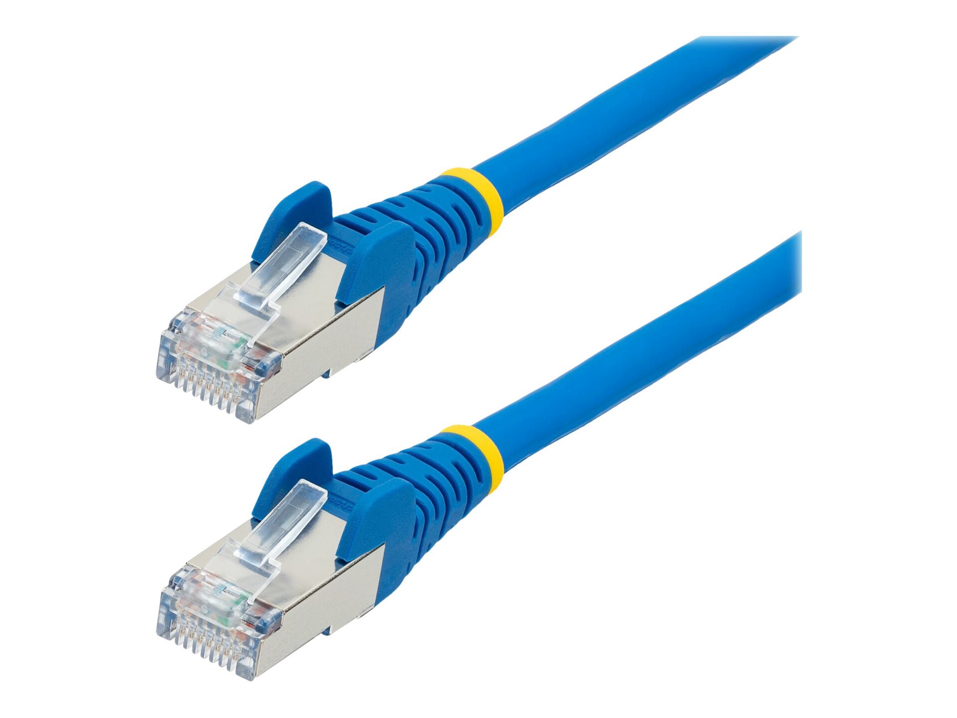 StarTech.com 20ft CAT6a Ethernet Cable, Blue Low Smoke Zero Halogen (LSZH) 10 GbE 100W PoE S/FTP Snagless RJ-45 Network