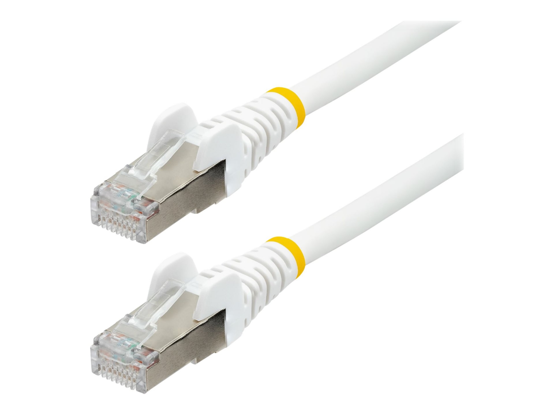 StarTech.com 10ft CAT6a Ethernet Cable, White Low Smoke Zero Halogen (LSZH)