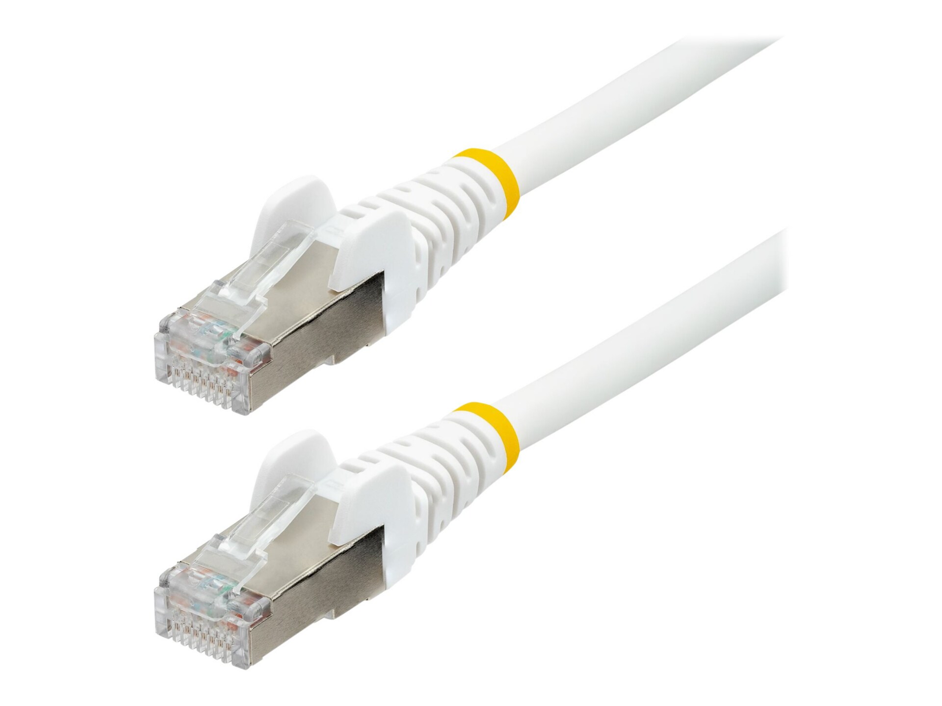 StarTech.com 4ft CAT6a Ethernet Cable, White Low Smoke Zero Halogen (LSZH)