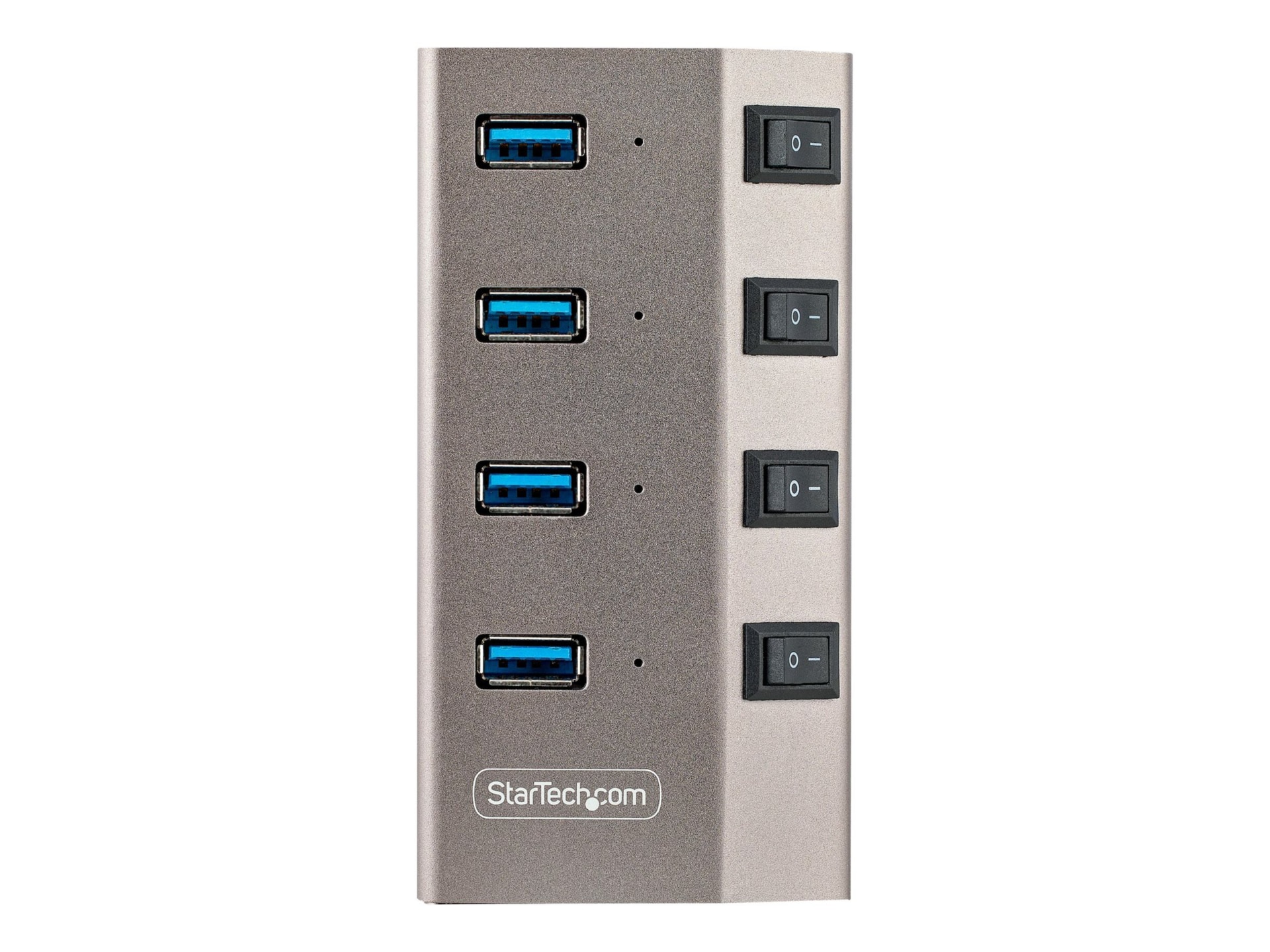 StarTech.com 4-Port Self-Powered USB-C Hub with Individual On/Off Switches