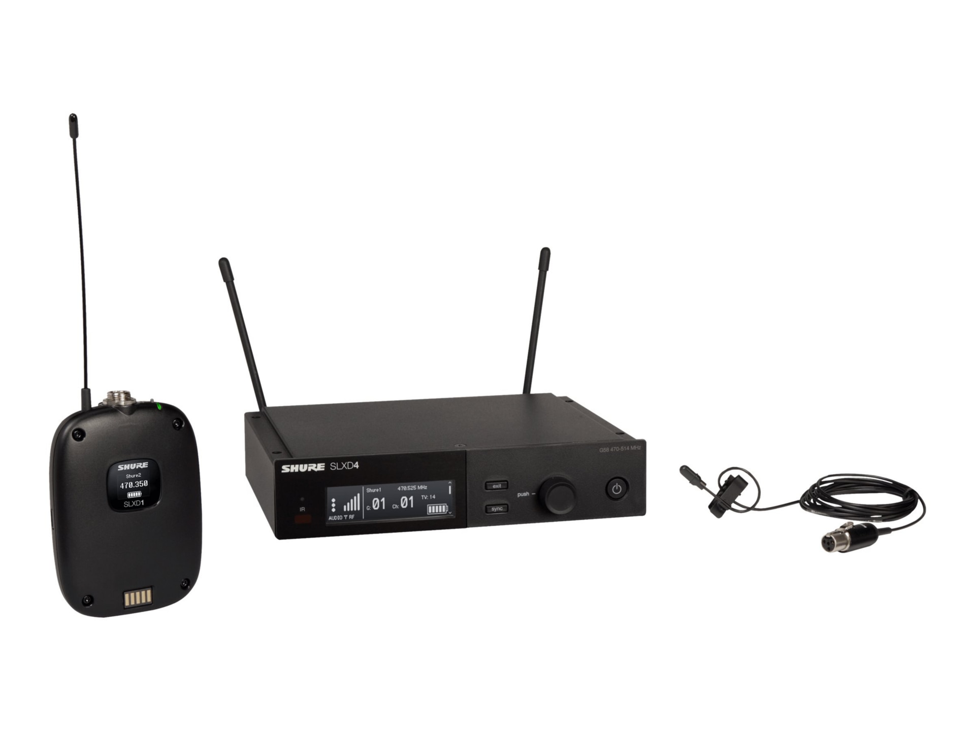 Shure SLX-D Wireless System SLXD14/DL4 - H55 Band - wireless microphone sys