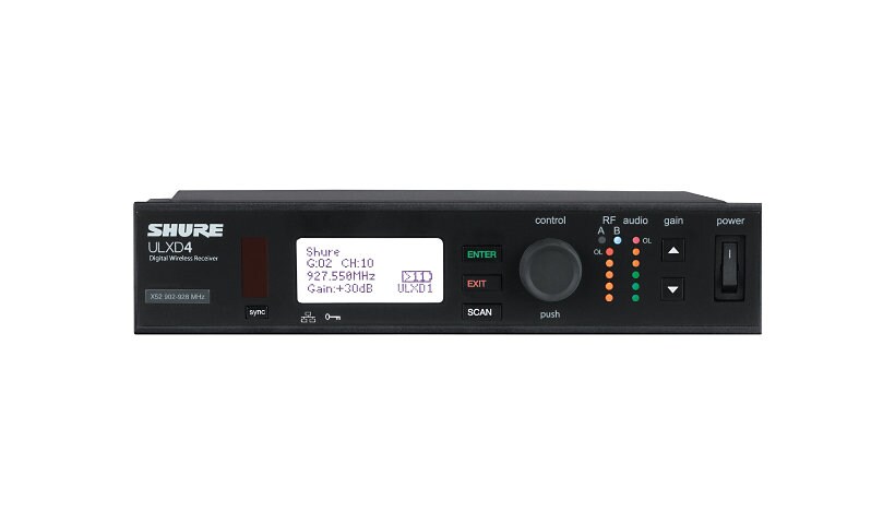 Shure ULX-D Digital Wireless System ULXD4 - récepteur audio sans fil pour microphone sans fil