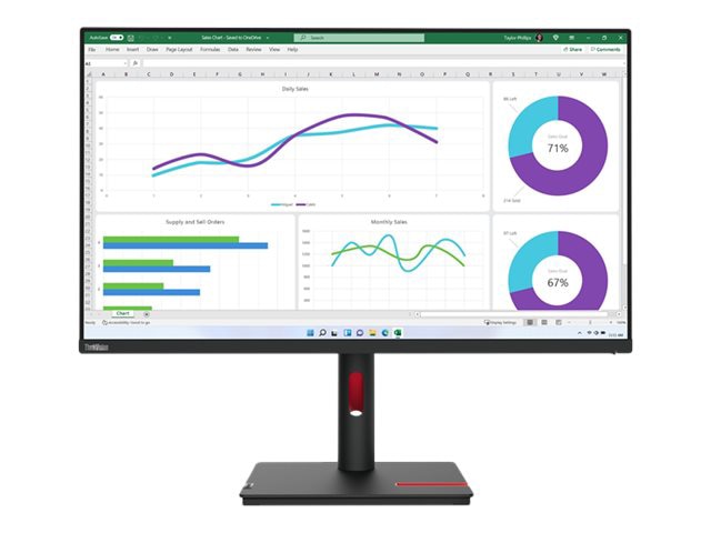 Lenovo ThinkVision T32h-30 - LED monitor - 31.5"