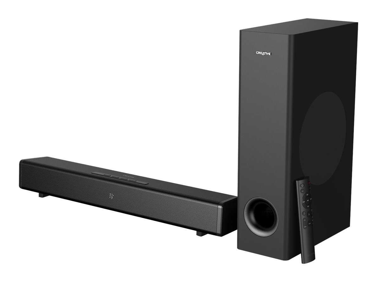 Creative Stage 360 2,1 Bluetooth Sound Bar Speaker - 120 W RMS - Black