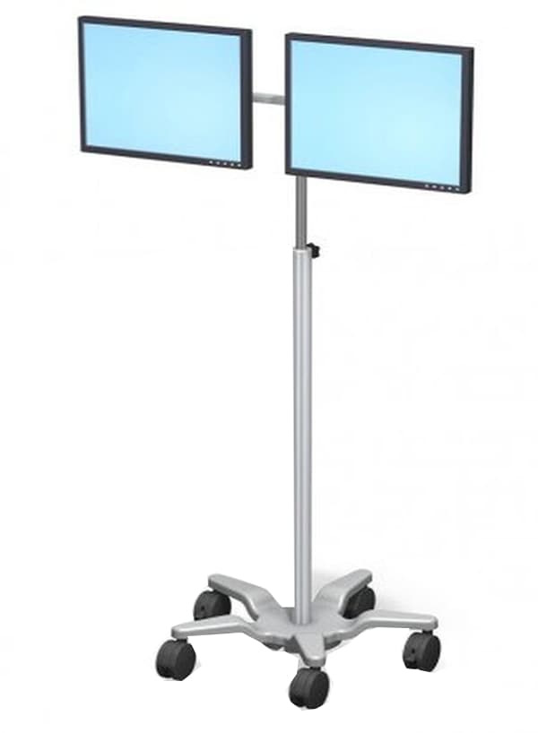 GCX Variable Height Roll Stand for Dual Monitor