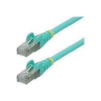 StarTech.com 2' LSZH CAT6a Ethernet Cable - 10GbE S/FTP 100W PoE Aqua