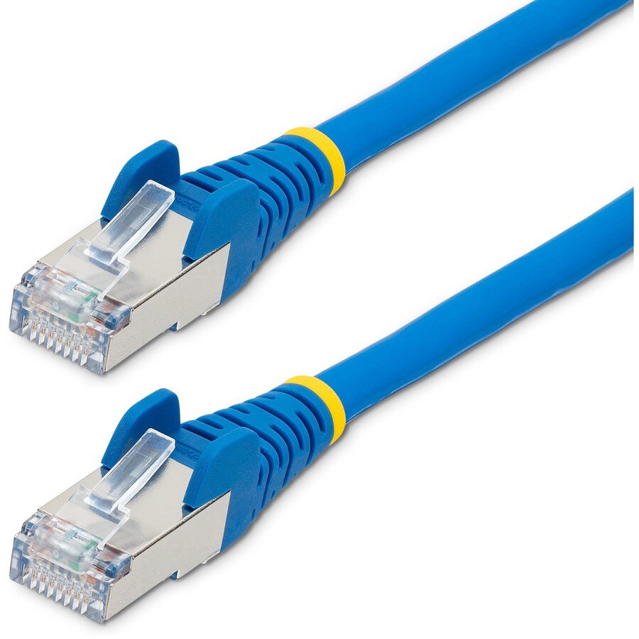 StarTech.com 30ft LSZH CAT6a Ethernet Cable 10 GbE Snagless 100W PoE SFTP Network Patch Cord Blue