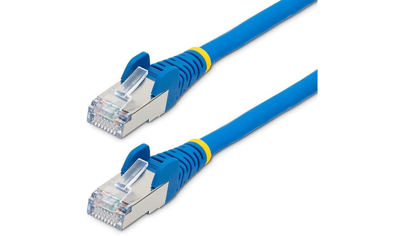 StarTech.com 6ft LSZH CAT6a Ethernet Cable 10 GbE Snagless 100W PoE SFTP Network Patch Cord Blue