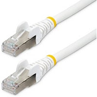 StarTech.com 10ft LSZH CAT6a Ethernet Cable 10 GbE Snagless 100W PoE SFTP Network Patch Cord White