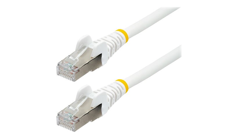 StarTech.com 12ft LSZH CAT6a Ethernet Cable 10 GbE Snagless 100W PoE SFTP Network Patch Cord White