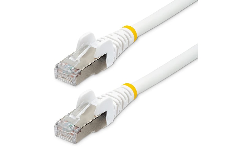 StarTech.com 14ft LSZH CAT6a Ethernet Cable 10 GbE Snagless 100W PoE SFTP Network Patch Cord White