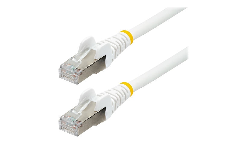 StarTech.com 2ft LSZH CAT6a Ethernet Cable 10 GbE Snagless 100W PoE SFTP Network Patch Cord White