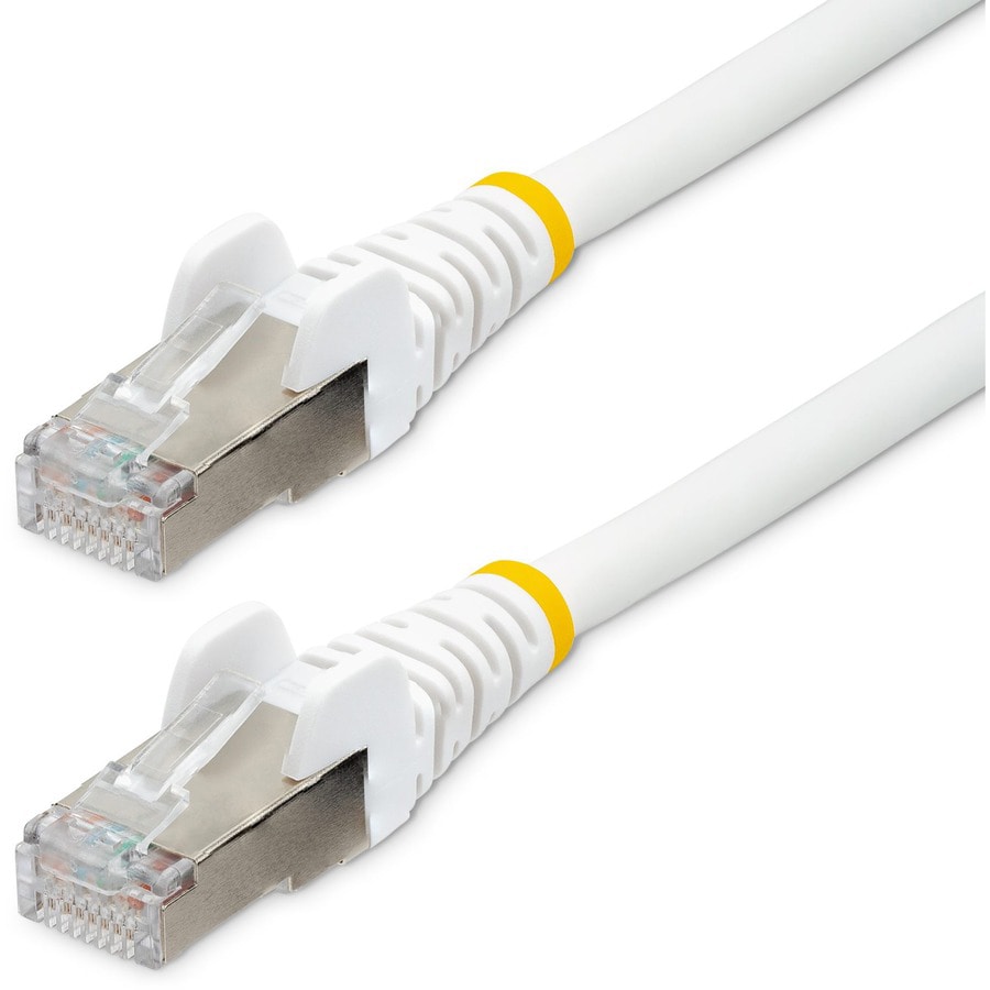 StarTech.com 6ft LSZH CAT6a Ethernet Cable 10 GbE Snagless 100W PoE SFTP Network Patch Cord White
