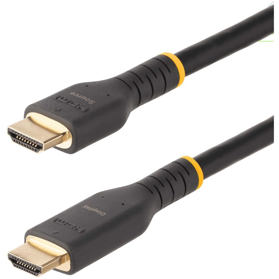 StarTech.com 30ft (10m) Active HDMI Cable, HDMI 2.0 4K 60Hz UHD, Rugged HDMI Cord w/ Aramid Fiber, Heavy-Duty High