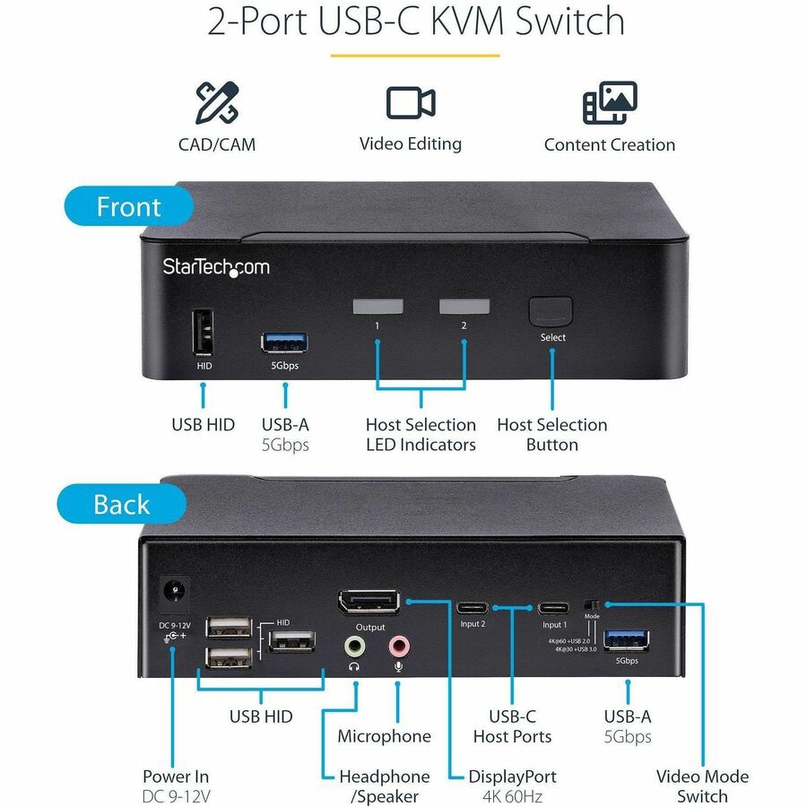 StarTech USB-C KVM Switch - Thumbnail 5