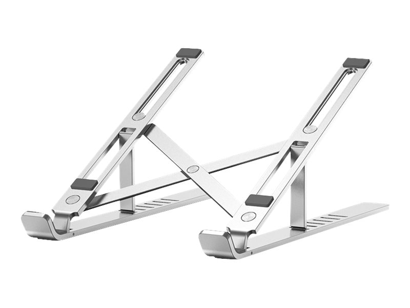 4XEM Two Prong Adjustable Laptop Metal Stand - Silver