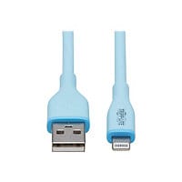 Tripp Lite Safe-IT USB-A to Lightning Sync/Charge Cable Light Blue M/M 6ft