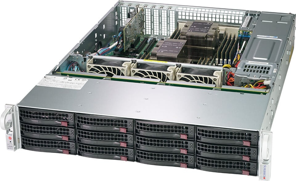 Supermicro X12DPI-NT6 2U Standard Storage SuperServer - Black