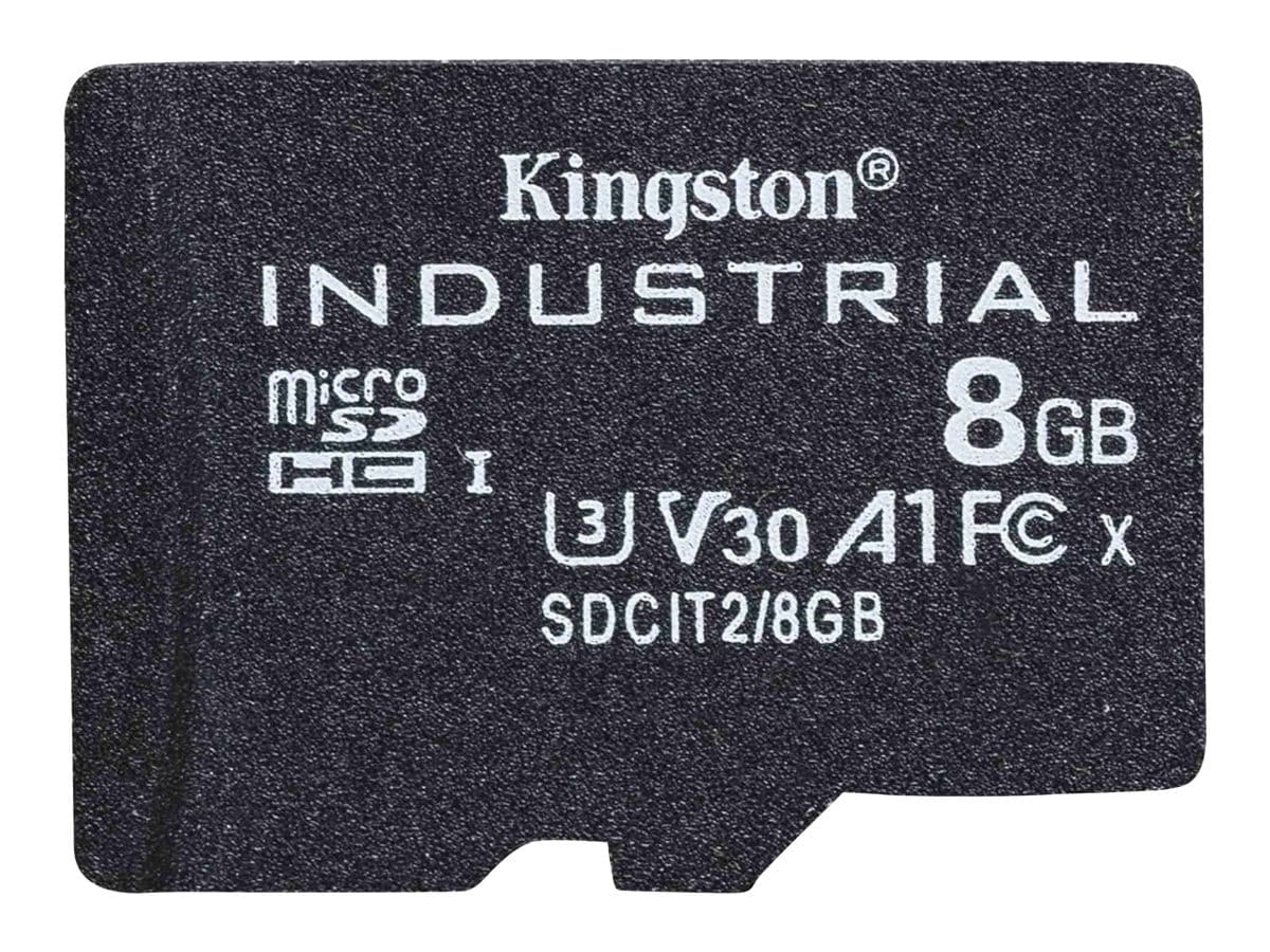 Kingston Industrial - flash memory card - 8 GB - microSDHC UHS-I