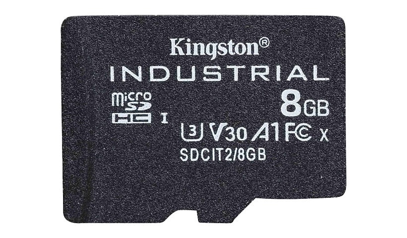 Kingston Industrial - carte mémoire flash - 8 Go - microSDHC UHS-I