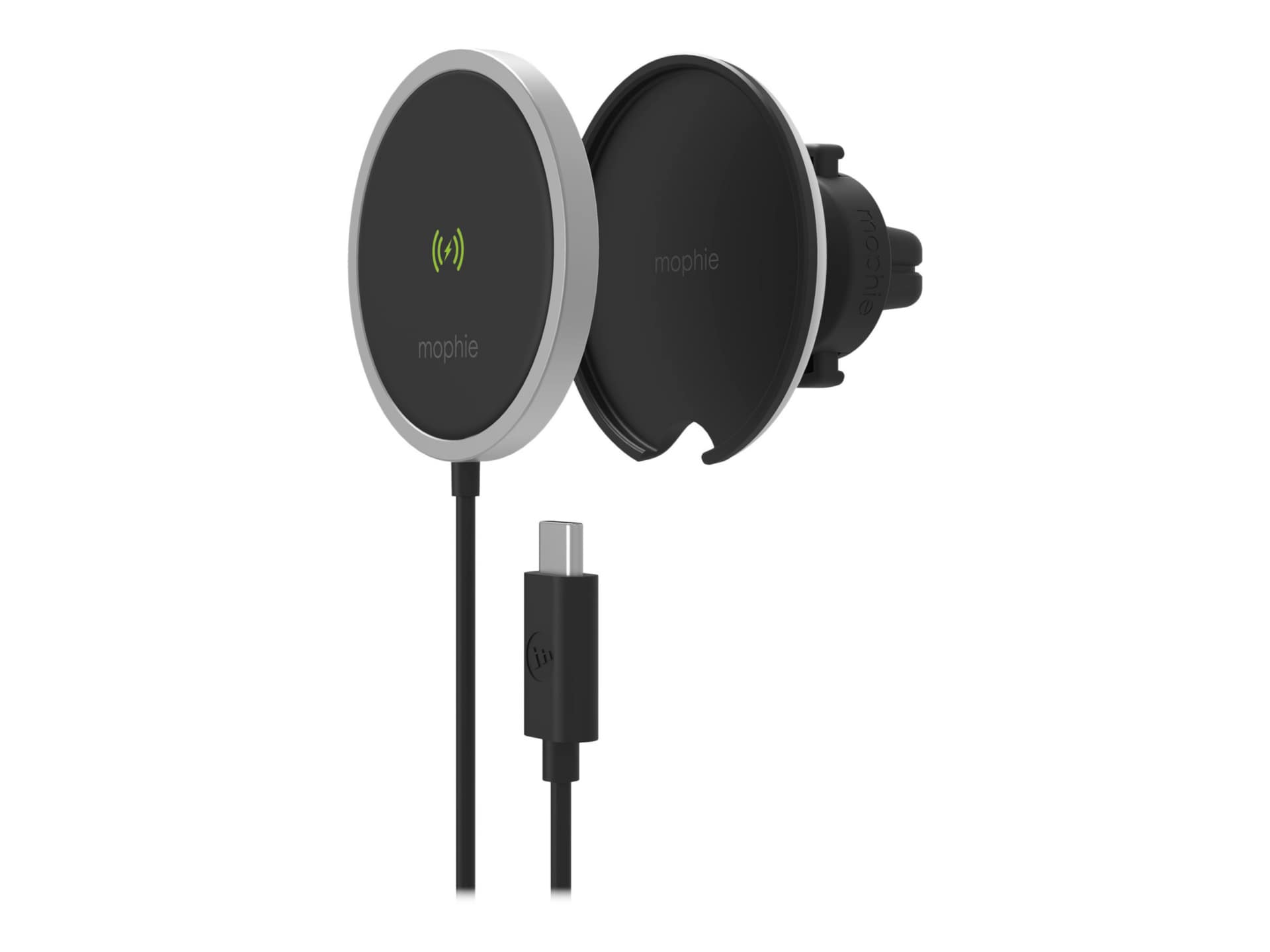 mophie snap+ wireless vent mount car wireless charging pad - 15