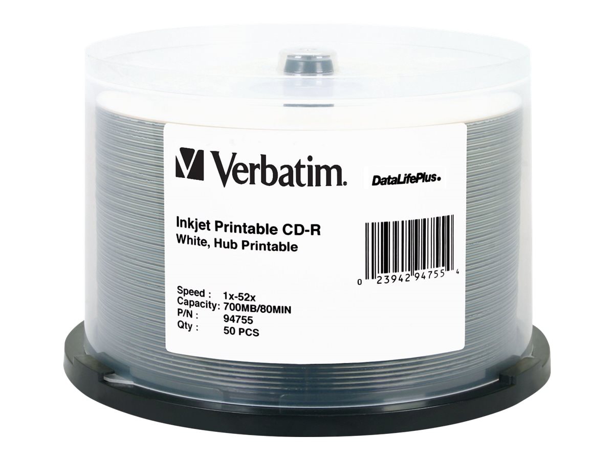 Verbatim DataLifePlus - CD-R x 50 - 700 MB - storage media