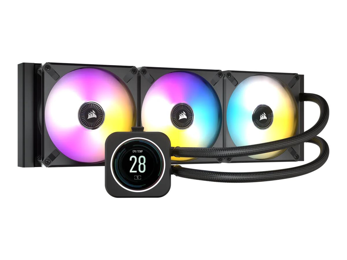 CORSAIR iCUE H150i ELITE LCD Display - processor liquid cooling system