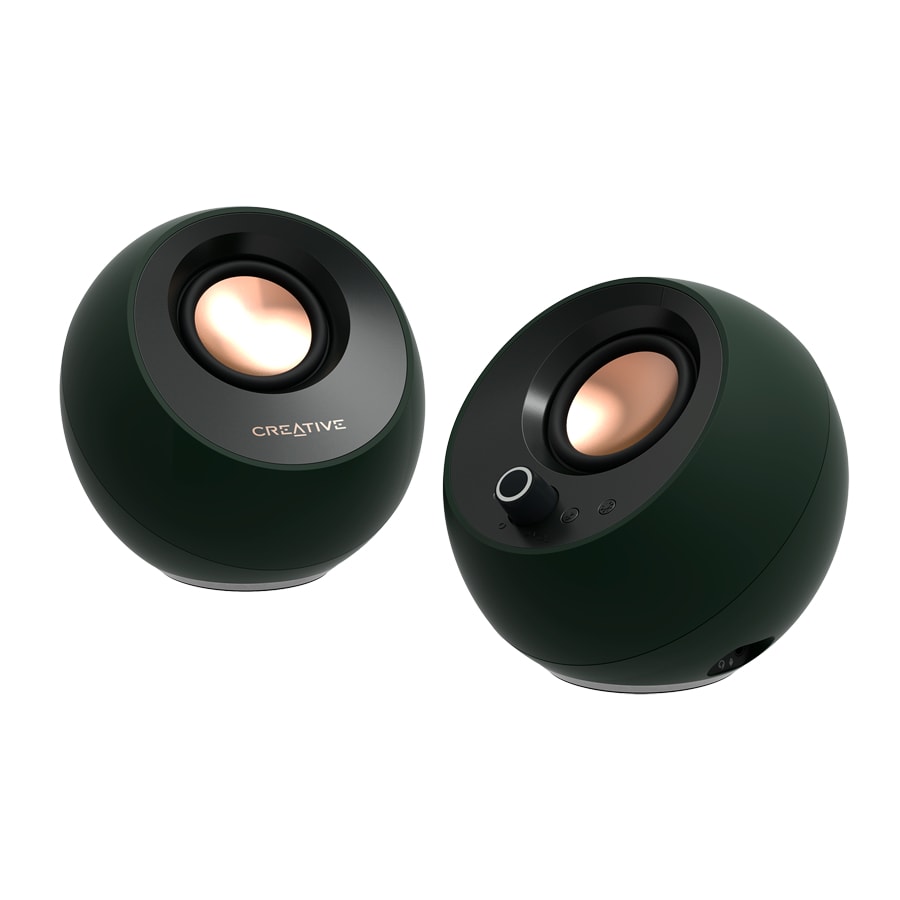 Creative Pebble Pro 2.0 Portable Bluetooth Speaker System - 10 W RMS - Alpine Green