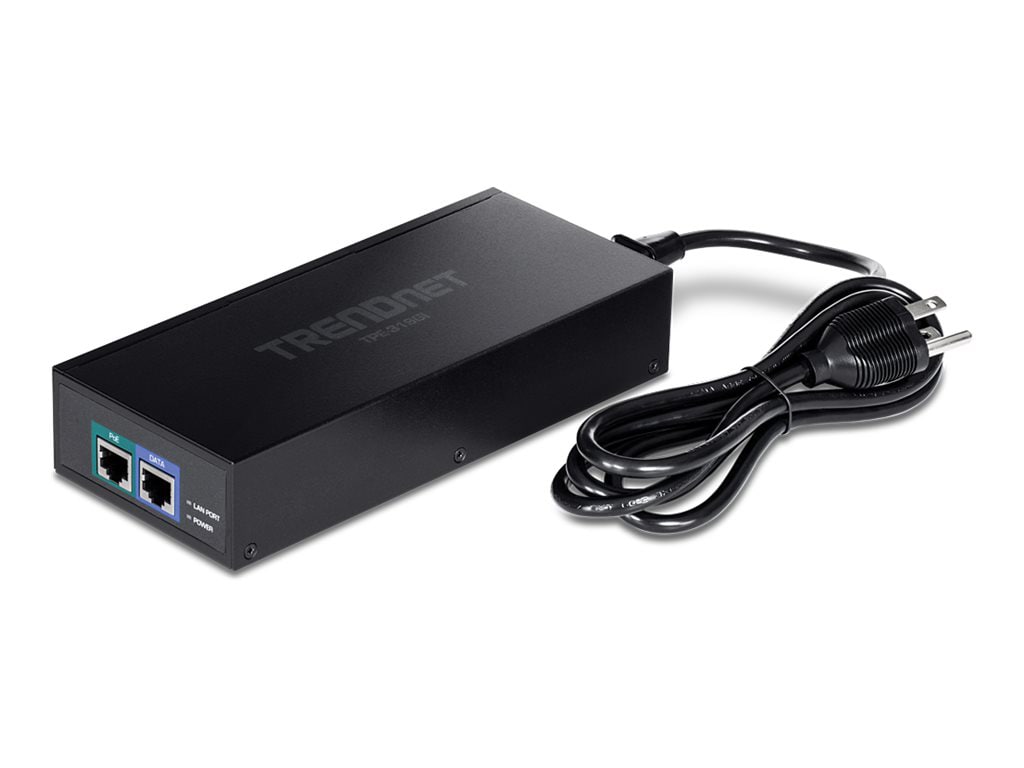 TRENDnet 10G PoE++ Injector, Supplies PoE (15.4W), PoE+ (30W), or PoE++ (90W), Converts a Non-PoE Port To A PoE ++ 10G