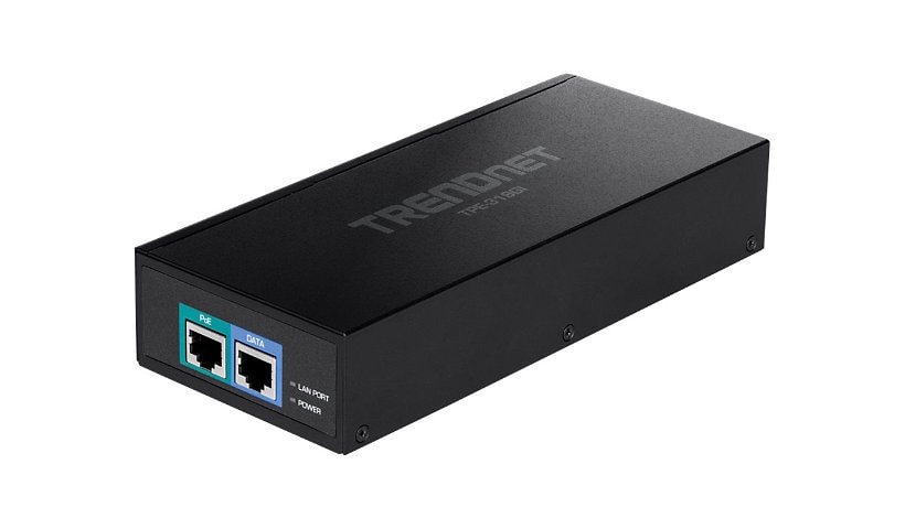 TRENDnet 10G PoE++ Injector, Supplies PoE (15.4W), PoE+ (30W), or PoE++ (90W), Converts a Non-PoE Port To A PoE ++ 10G