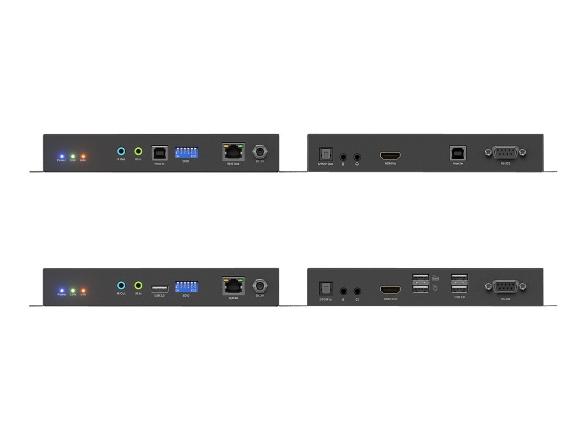 Thumbnail 3 of 6 for SIIG 4K 60HZ HDMI over IP Matrix Kit - transmitter and receiver - video/audio/infrared/serial extender - 1GbE, RS-232,