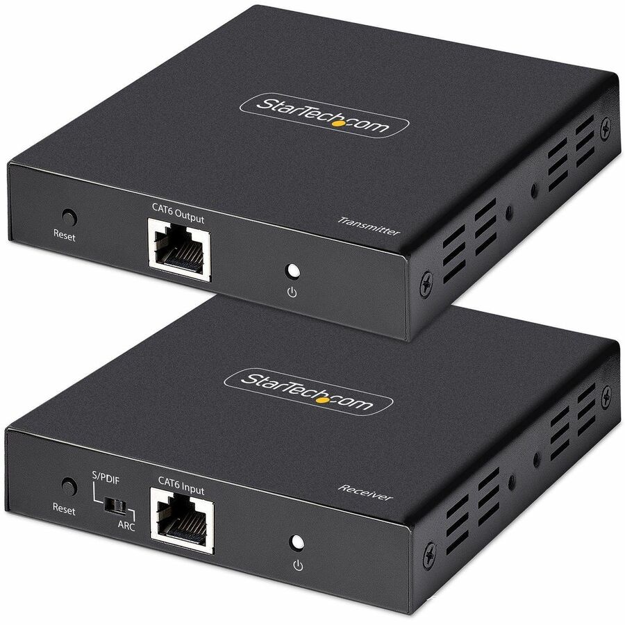 StarTech.com 4K HDMI Extender, 4K 60Hz Video, HDMI Over Ethernet Cabling