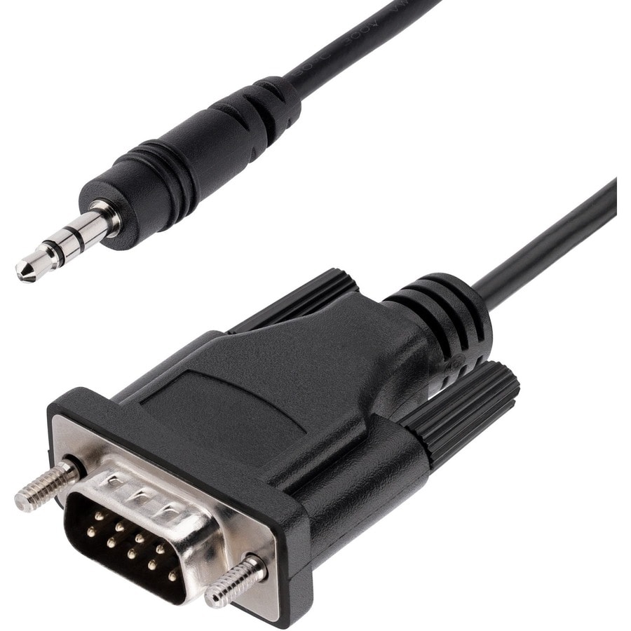 StarTech.com 3ft (1m) DB9 to 3.5mm Serial Cable RS232 DB9 Male to 3.5mm Audio Jack Cable