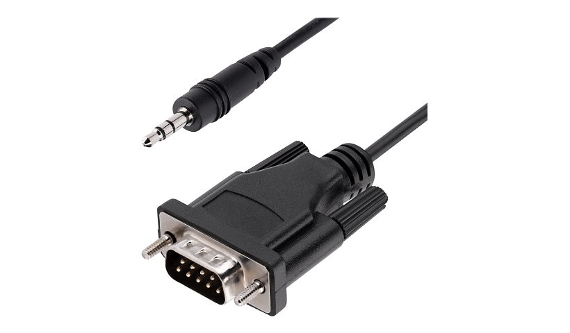 StarTech.com 3ft (1m) DB9 to 3.5mm Serial Cable RS232 DB9 Male to 3.5mm Audio Jack Cable