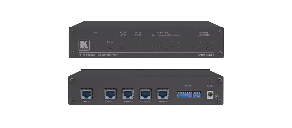 Kramer 1:4 4K4 Long-Reach HDBaseT Amplifier