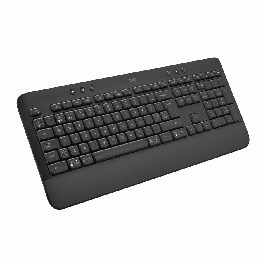 Thumbnail 5 of 10 for Logitech Signature K650 Comfort Full-Size Wireless Keyboard with Wrist Rest, BLE Bluetooth or Logi Bolt, Graphite