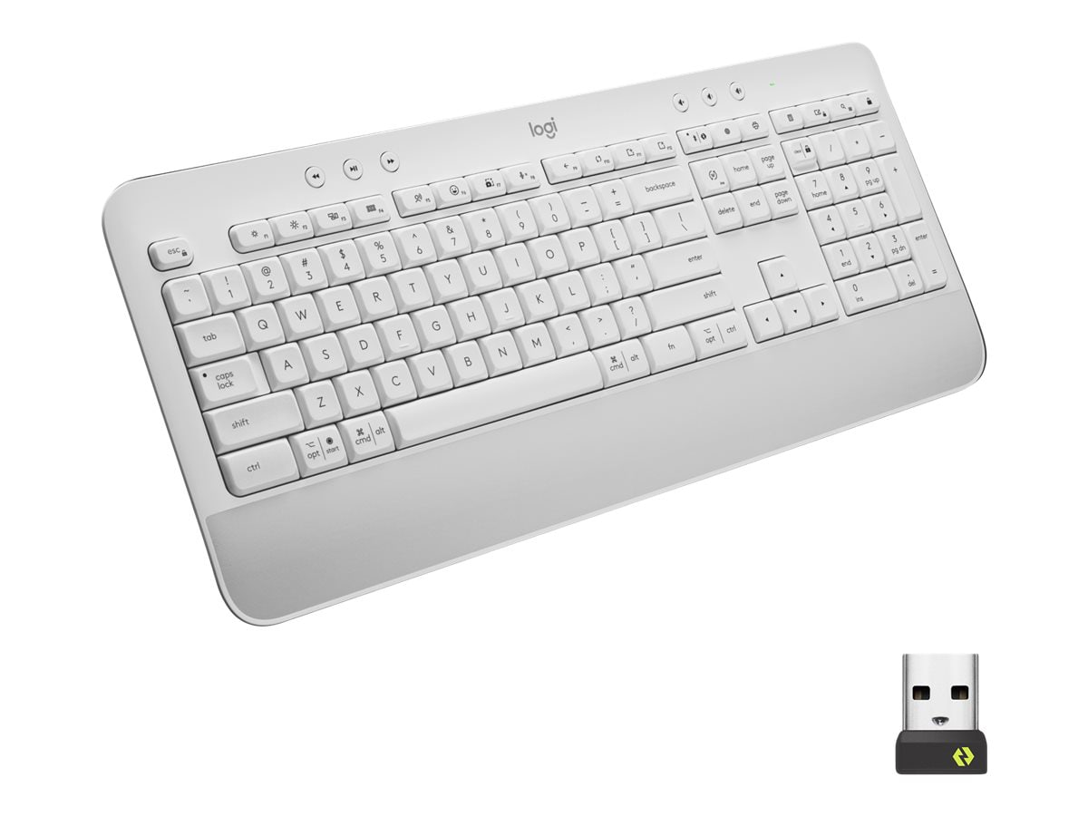 Logitech Signature K650 Wireless Keyboard with Wrist Rest - Off-white - keyboard - off-white