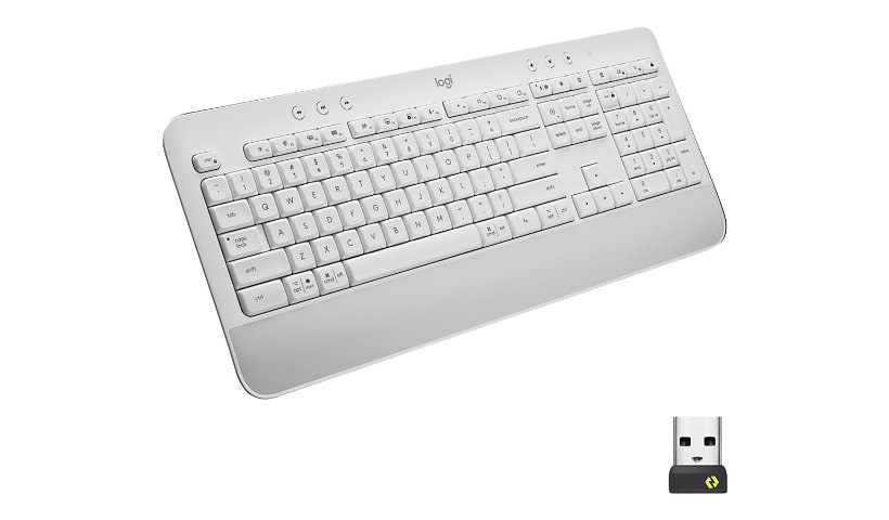Logitech Signature K650 Wireless Keyboard with Wrist Rest - Off-white - clavier - blanc cassé