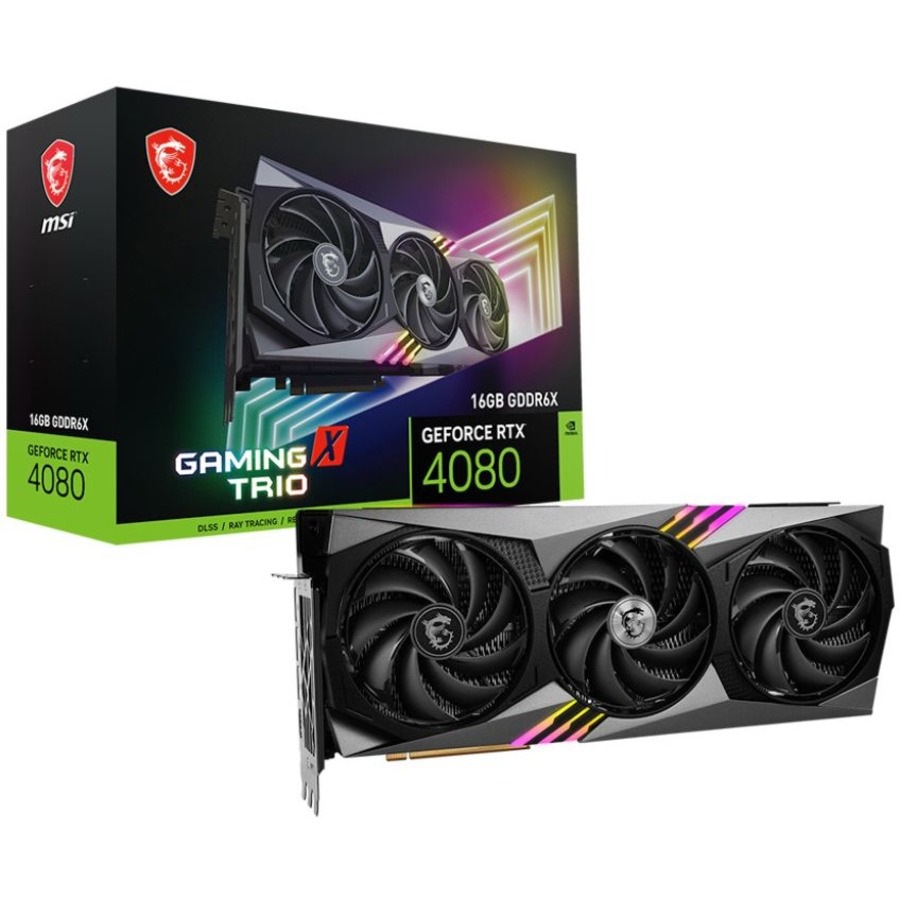 MSI GeForce RTX 4080 16GB GAMING X TRIO - graphics card - GeForce