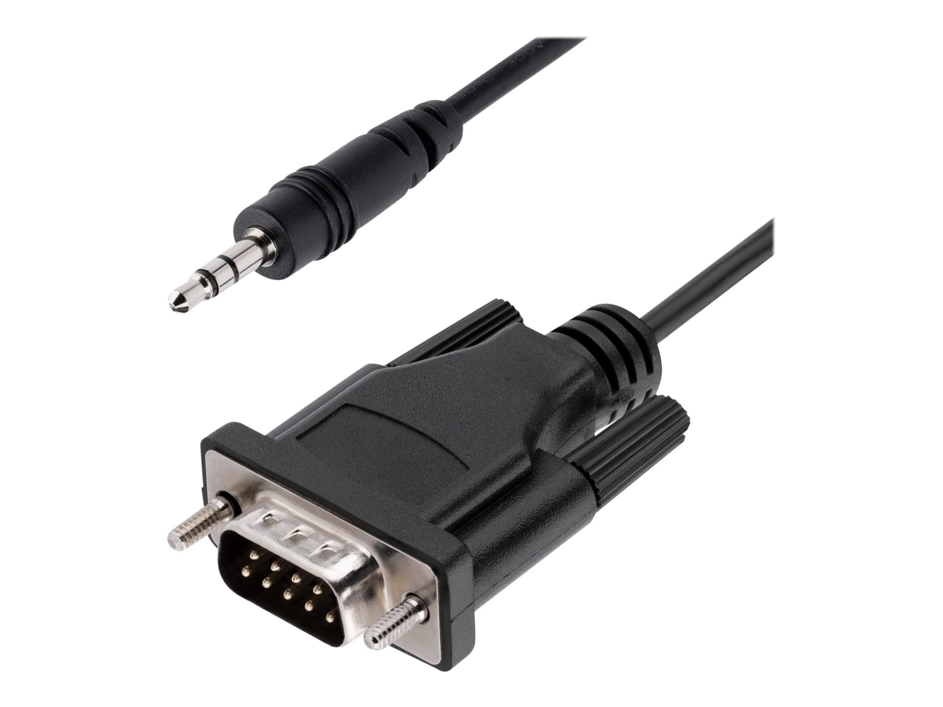 StarTech.com 3ft (1m) DB9 to 3.5mm Serial Cable for Serial Device Configuration, RS232 DB9 Male to 3.5mm for Calibrating