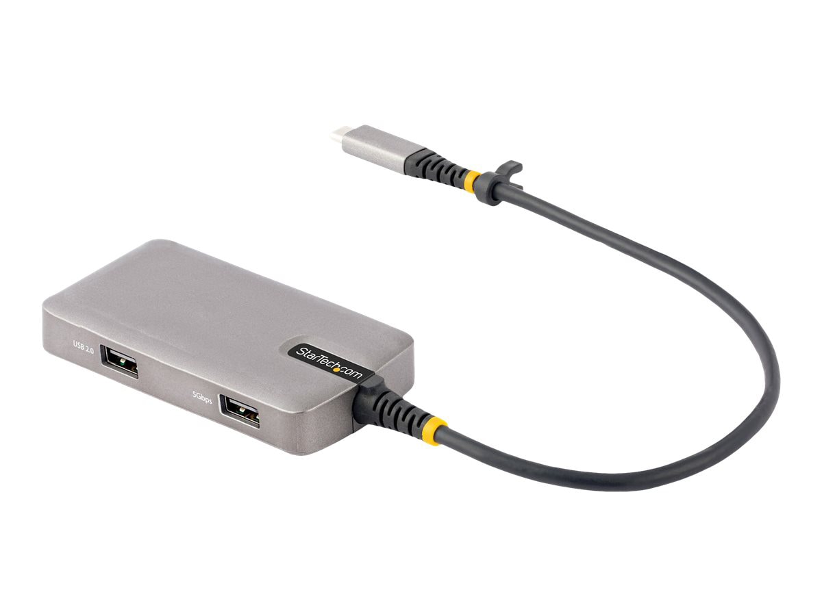 StarTech.com USB-C Multiport Adapter, 4K 60Hz HDMI, 3-Port USB Hub, 100W Po